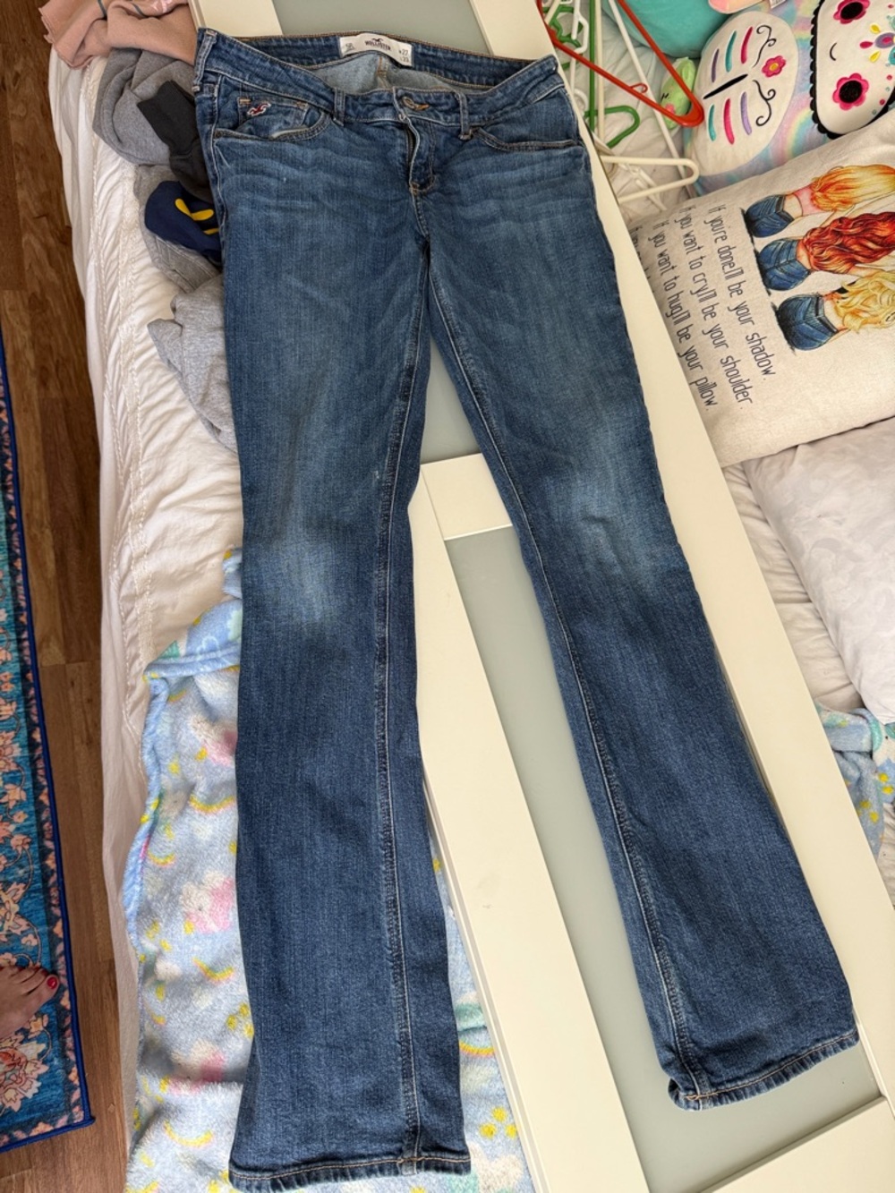 Hollister Women's Medium Blue Flare Jeans